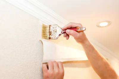 Pose de papier peint à Barjon — revêtements muraux et toiles de verre